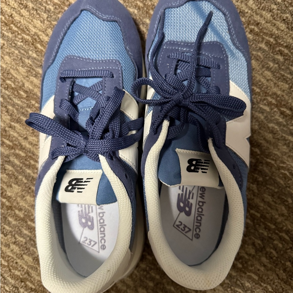 New Balance Navy and Cream Athletic Shoes